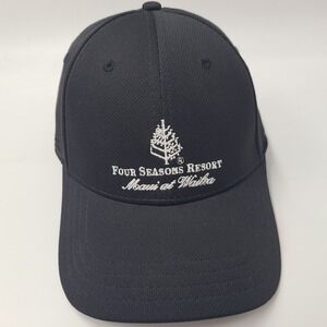 Four Seasons Resort Hat Fitted L-XL Pukka Black Maui at Wailea Hawaii Golf Men